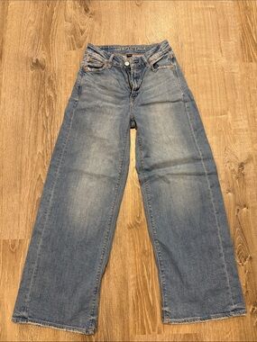 American Eagle Outfitters Light Blue Wide Leg Jeans